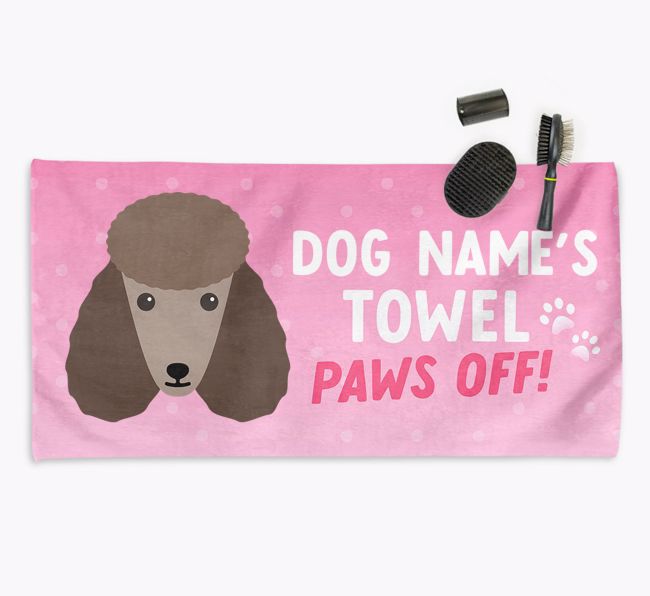 'Paws Off' Dog Towel for your {breedCommonName}